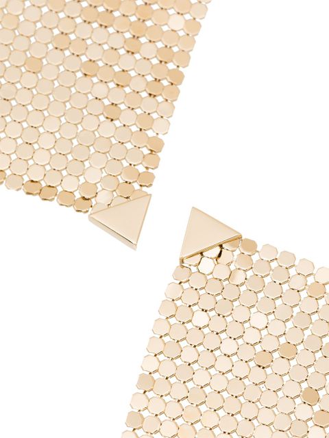 Rabanne gold-tone chain mesh earrings - zdjęcie produktu nr 2