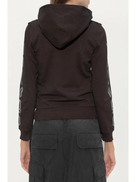 Balenciaga logo print hoodie - Brown