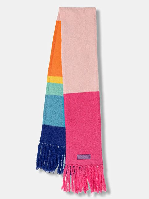 Kurt Geiger London szalik z domieszką wełny damski kolor multicolor wzorzysty 5072569609 - zdjęcie produktu nr 2