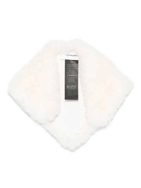 Yves Salomon shearling scarf - White - zdjęcie produktu nr 1
