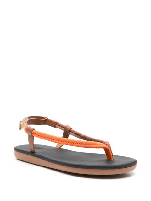 Ancient Greek Sandals leather sandals - Orange