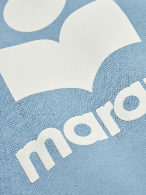 MARANT ÉTOILE logo-print cotton sweatshirt - Blue
