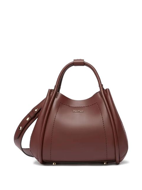 Max Mara curved-top leather handbag - Red - zdjęcie produktu nr 2