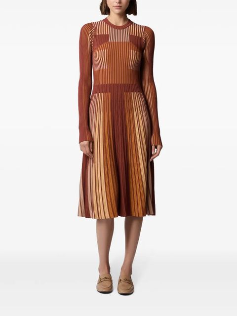 Tod's striped knitted dress - Orange - zdjęcie produktu nr 2