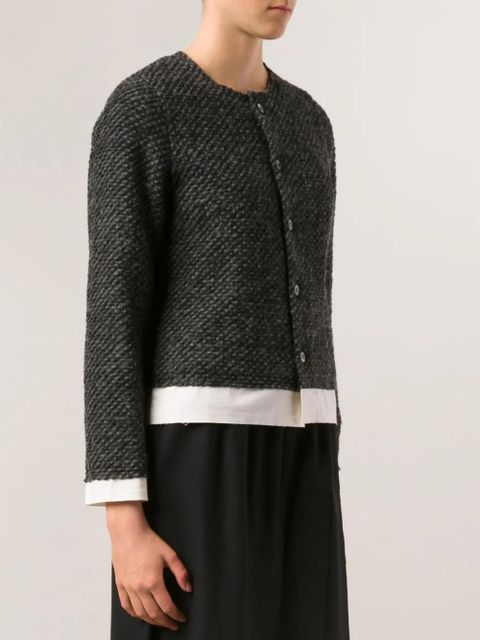 Comme Des Garçons tweed cardigan jacket - Black