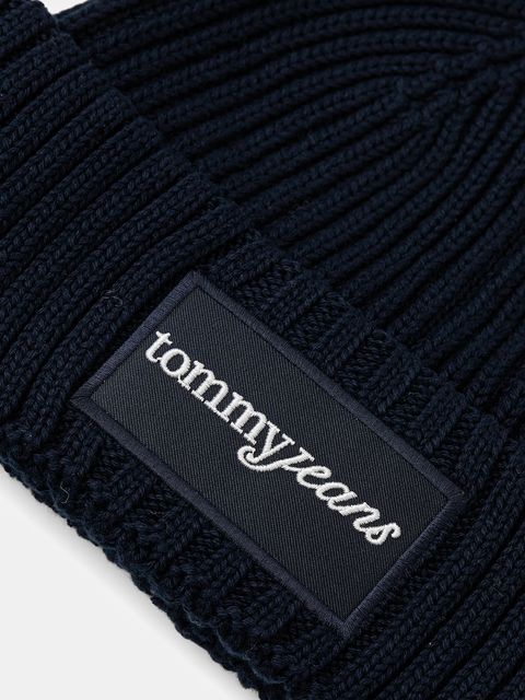Tommy Jeans czapka bawełniana kolor granatowy AW0AW17909 - zdjęcie produktu nr 2