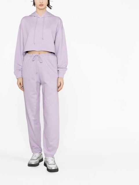GANNI tapered organic cotton track pants - Purple - zdjęcie produktu nr 2