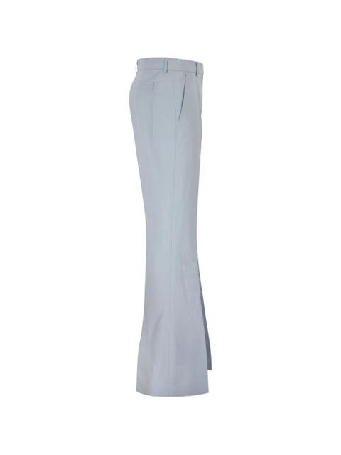 Sportmax flat-front flared trousers - Blue
