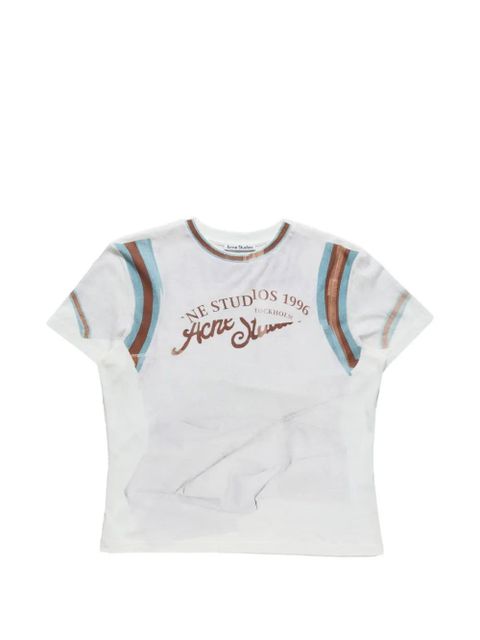 Acne Studios logo-print T-shirt - White - zdjęcie produktu nr 1