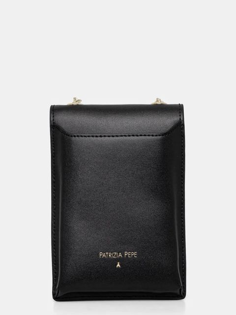 Patrizia Pepe torebka skórzana kolor czarny 2Q0007 L061