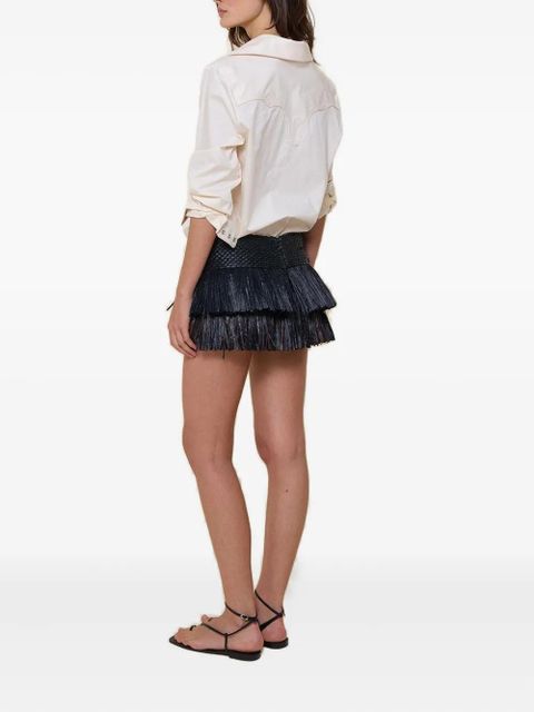 Johanna Ortiz cotton-poplin shirt - Neutrals