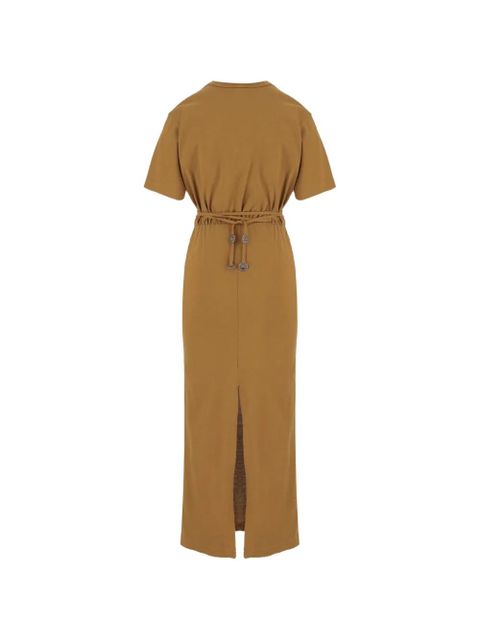 PINKO cut-out strap-detail midi dress - Brown - zdjęcie produktu nr 2