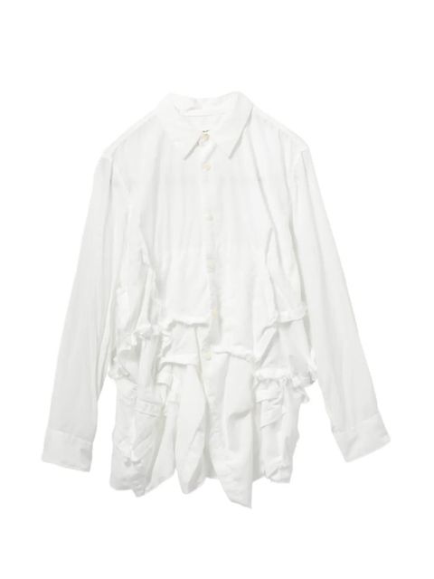Comme Des Garçons ruffled shirt - White - zdjęcie produktu nr 1