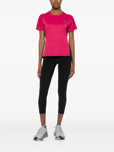 On Running logo-print short-sleeved T-shirt - Pink