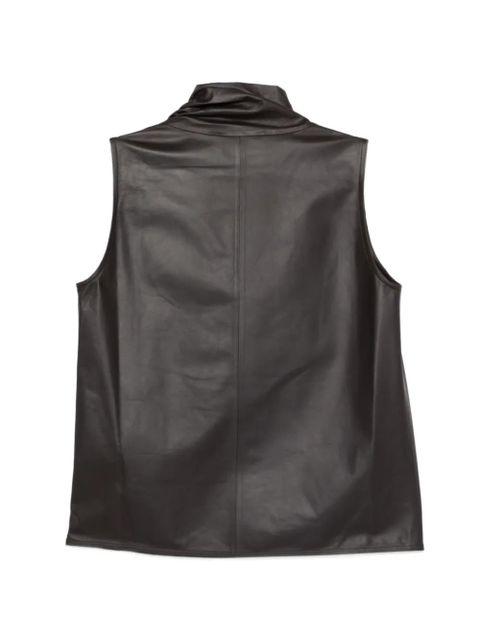 Yves Salomon sleeveless lambskin top - Brown - zdjęcie produktu nr 2