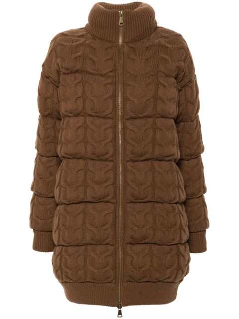 Max Mara chunky-knit padded coat - Brown - zdjęcie produktu nr 1