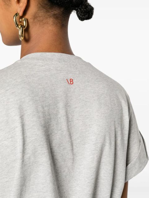 Victoria Beckham mélange cotton T-shirt - Grey