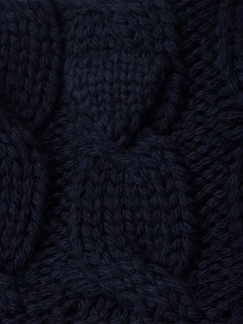 Prada cable-knit wool collar - Blue - zdjęcie produktu nr 2