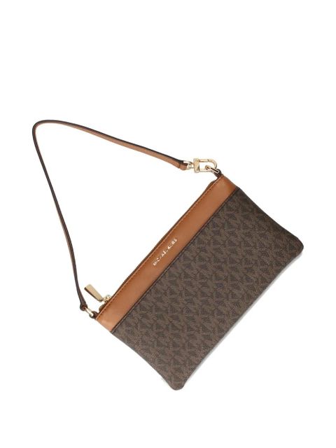 Michael Kors Jet Set monogram cross body bag - Brown