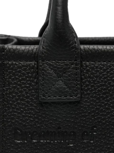 MC2 Saint Barth mini Vanity debossed-logo tote bag - Black