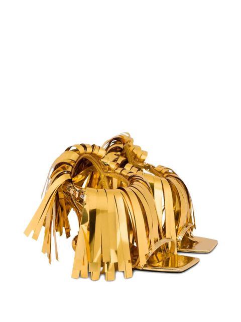 Moschino fringe-detail sandals - Gold - zdjęcie produktu nr 2
