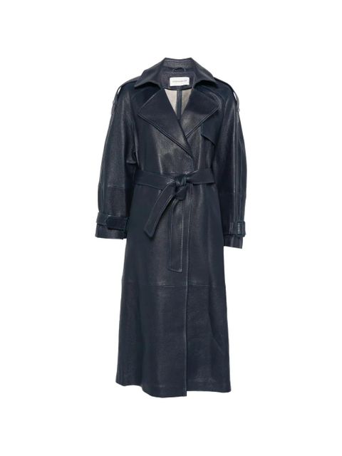 Nour Hammour Claudia belt trench coat - Blue - zdjęcie produktu nr 1