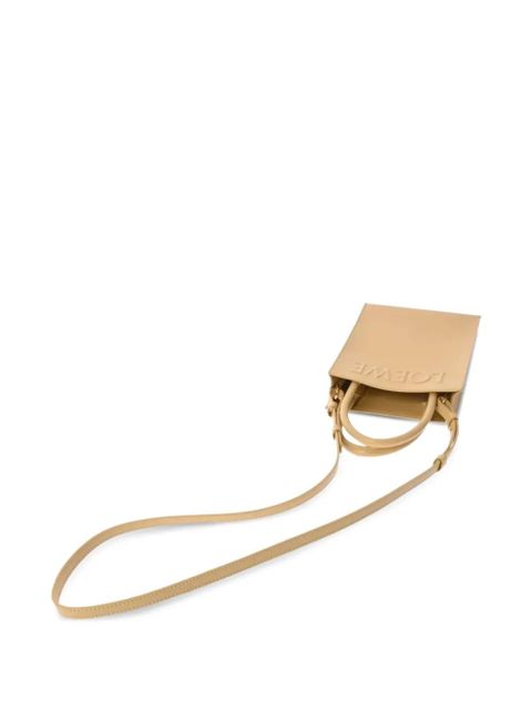 LOEWE embossed handle tote bag - Neutrals
