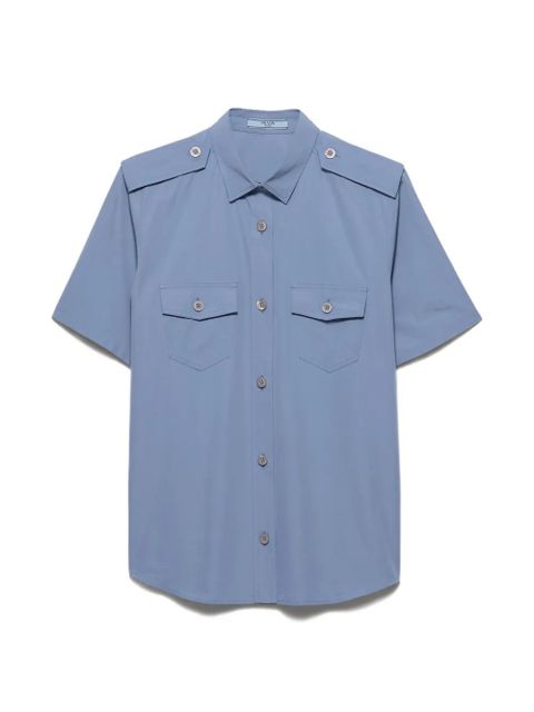 Prada cotton poplin shirt - Blue - zdjęcie produktu nr 1
