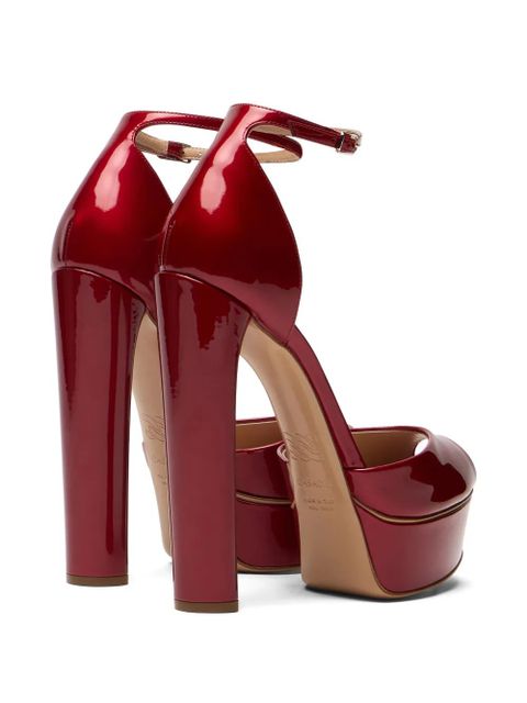 Casadei Flora peep-toe heeled sandals - Red