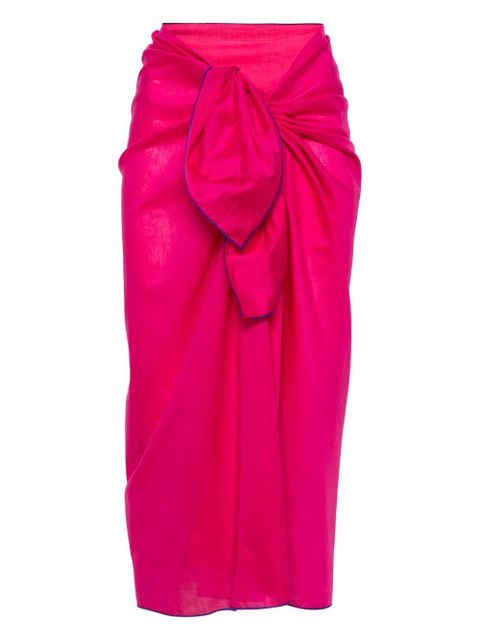 ERES Cabine logo-embroidered sarong - Pink - zdjęcie produktu nr 1