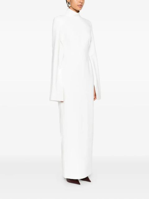 Solace London The Josefine long-sleeve maxi dress - White