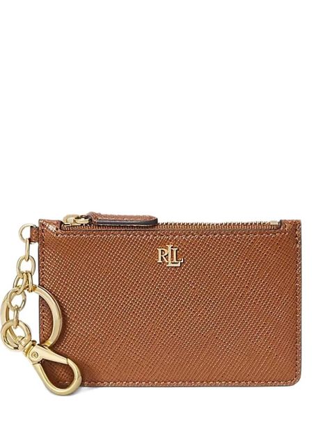 Lauren Ralph Lauren leather key-ring card holder - Brown - zdjęcie produktu nr 1