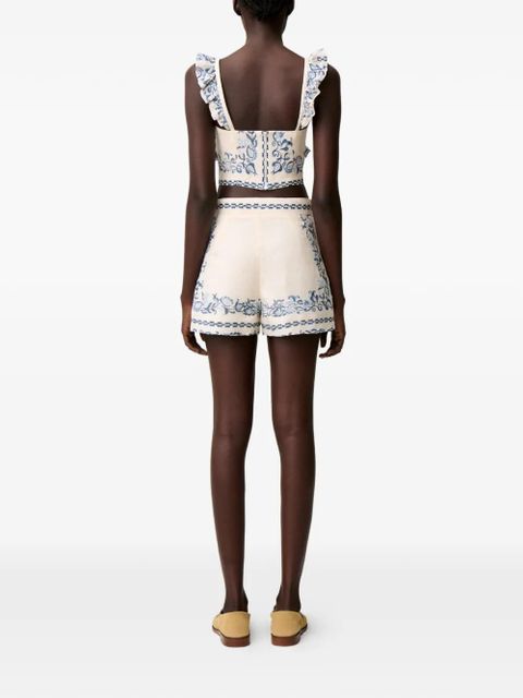 Claudie Pierlot floral-print shorts - Neutrals