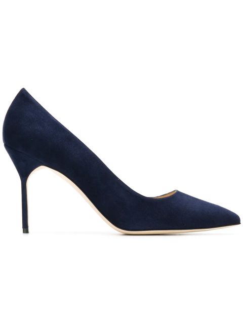 Manolo Blahnik BB classy pointed toe pumps - Blue