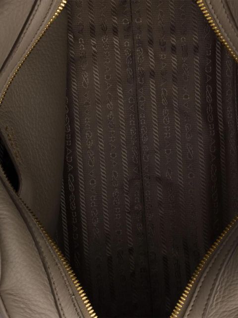 Prada large leather tote bag - Grey