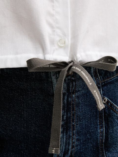 Colmar koszula bawełniana damska kolor biały relaxed z kołnierzykiem klasycznym 8431.2ZS