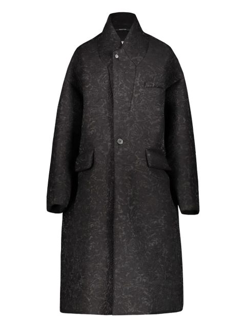 Maison Margiela jacquard coat - Black - zdjęcie produktu nr 1