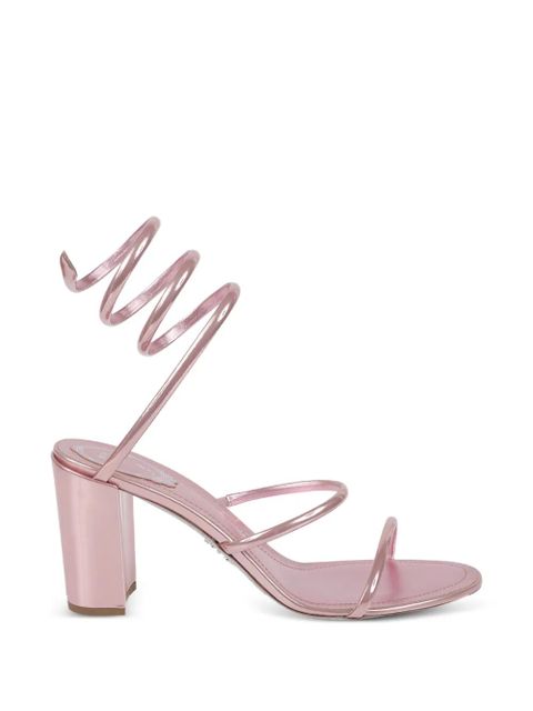 René Caovilla Cleo leather heeled sandals - Pink - zdjęcie produktu nr 1