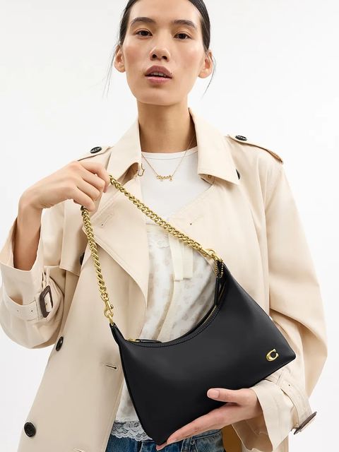 Coach torebka skórzana Juliet kolor czarny CW640