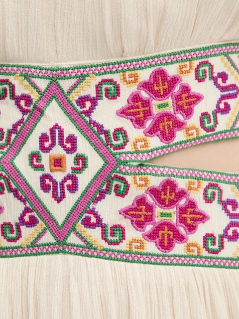 Desigual sukienka ELEMENT kolor beżowy maxi rozkloszowana 25SWVW98