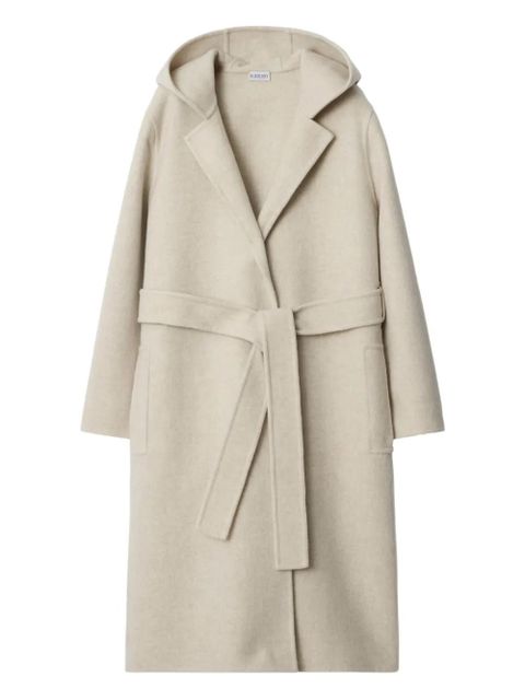 Burberry hooded cashmere coat - Neutrals - zdjęcie produktu nr 1