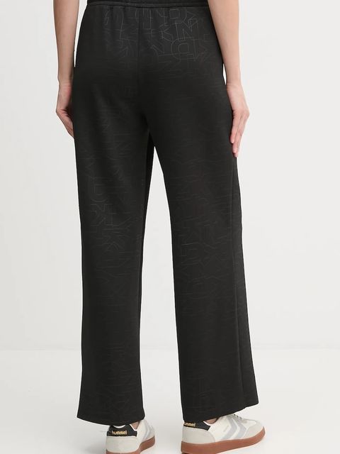 Dkny spodnie dresowe KNIT PANTS damskie kolor czarny wzorzyste P5MF6CSD - zdjęcie produktu nr 2