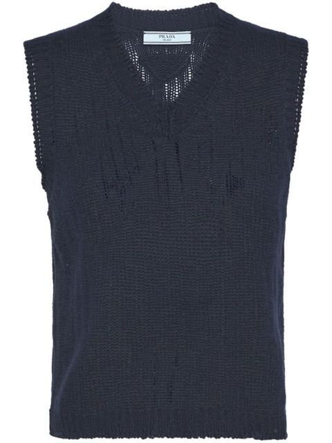 Prada cashmere vest - Blue - zdjęcie produktu nr 1