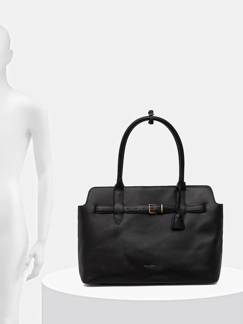 Marc O'Polo torebka skórzana kolor czarny 50818770301104