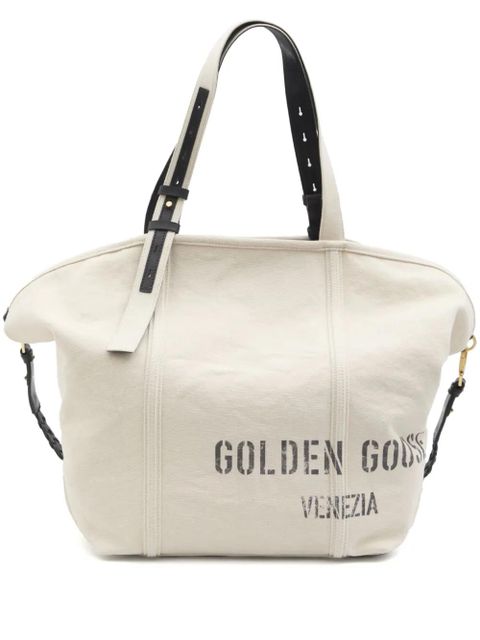 Golden Goose logo shopping bag - Neutrals - zdjęcie produktu nr 1