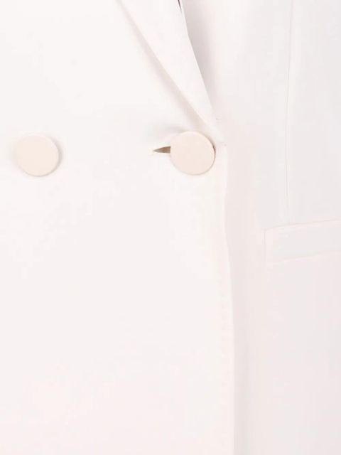 Max Mara double-breasted sleeveless coat - White
