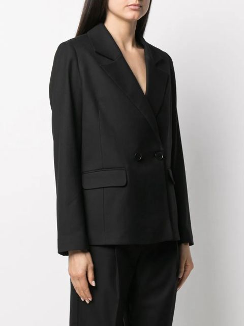 ANINE BING Becky double-breasted blazer - Black