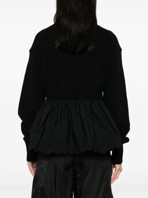 Cecilie Bahnsen ruffled sweater - Black