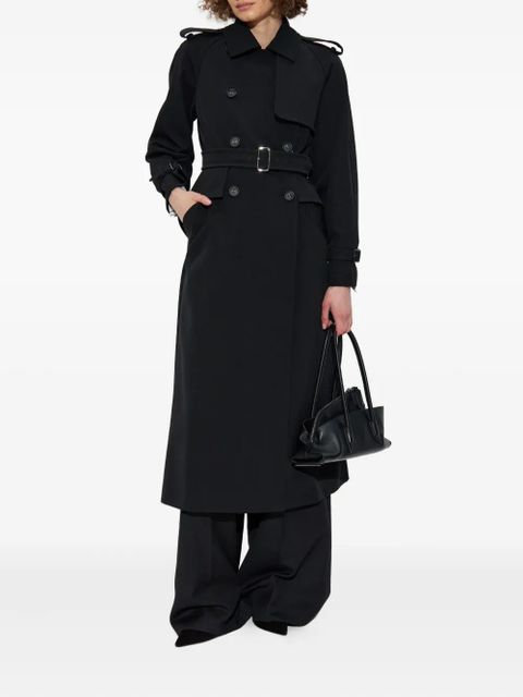 Max Mara Flavio belted peplum trench coat - Black - zdjęcie produktu nr 2