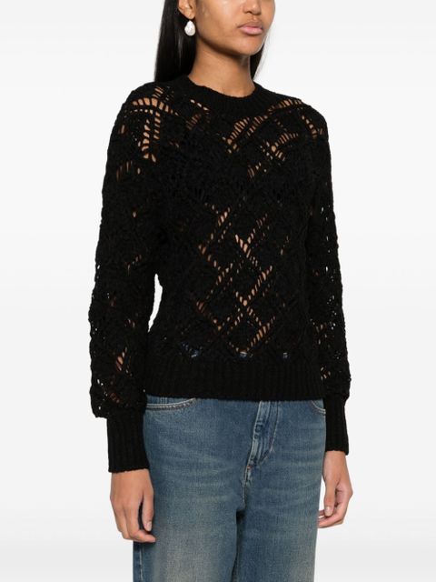 MARANT ÉTOILE Joey open-knit jumper - Black